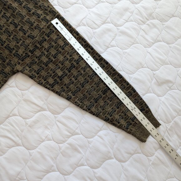 VINTAGE 1980s Towncraft sweater brown and navy blue XXLarge EUC - Picture 6 of 10